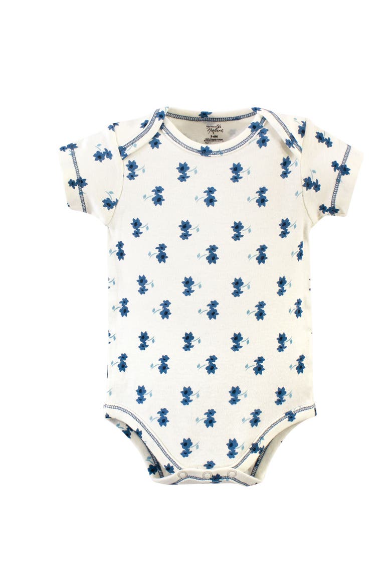 Organic Cotton Bodysuits, Alternate, color, Garden Floral