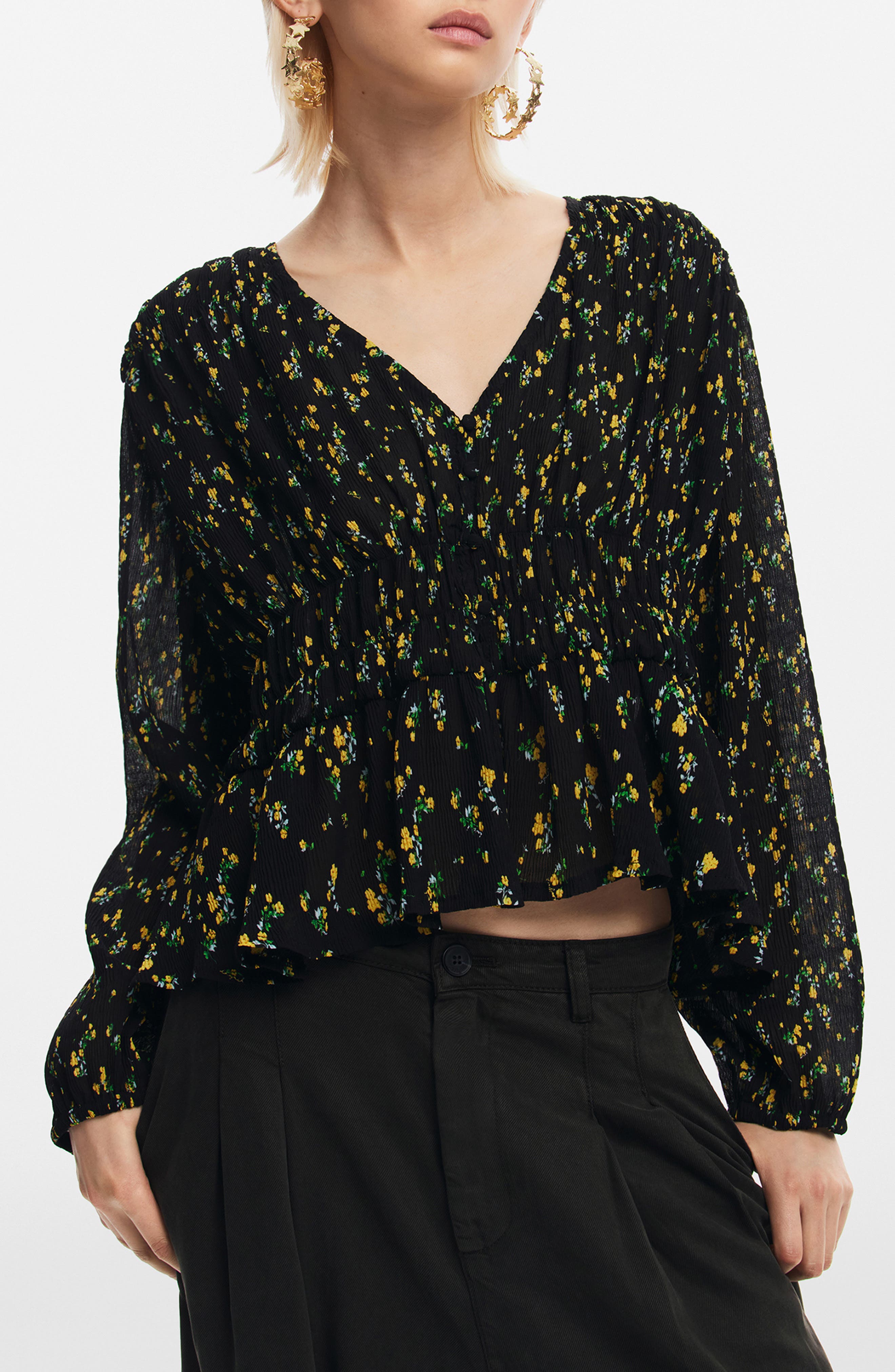 Okayama Floral Peplum Top