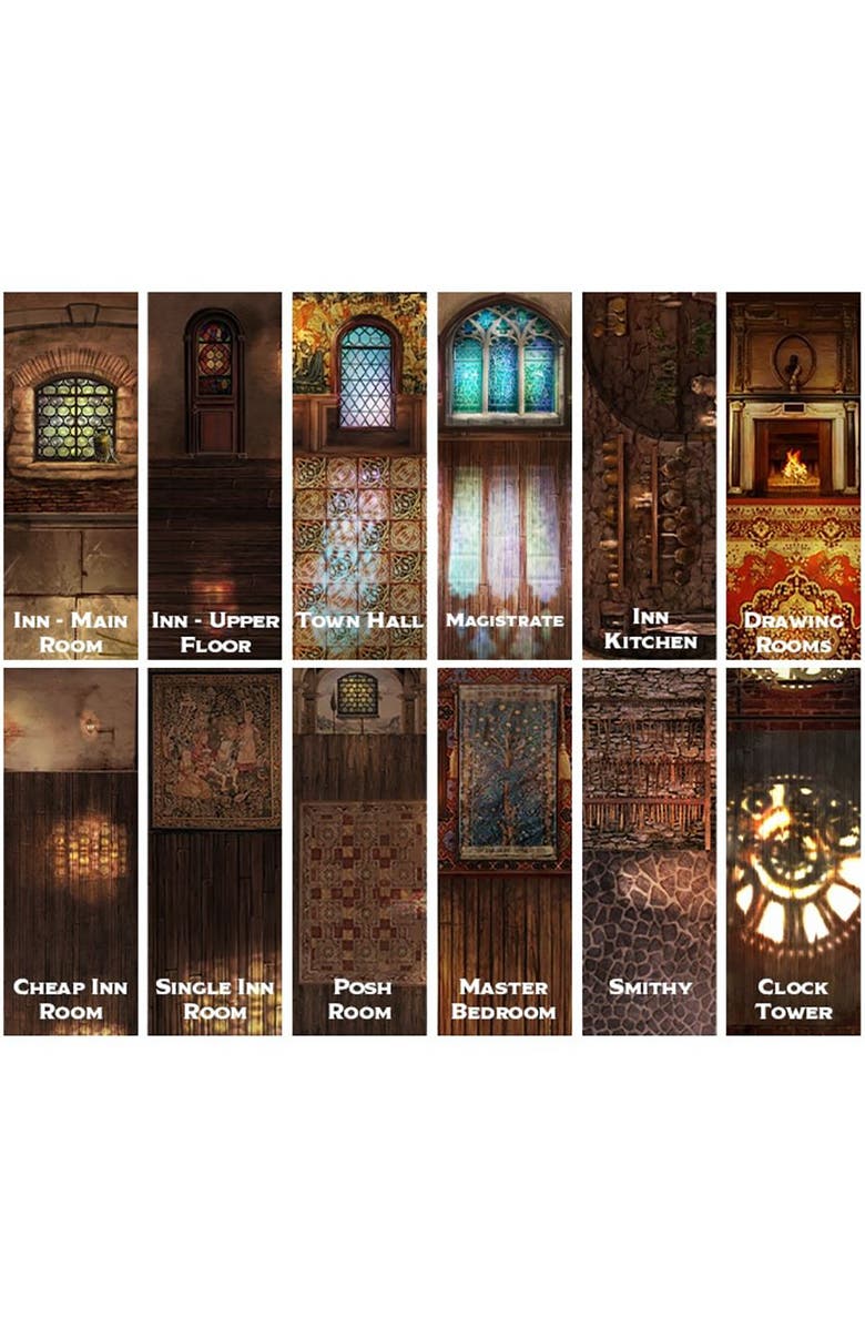 Gale Force Nine Tenfold Dungeon Town, Ages 14+, Alternate, color, 