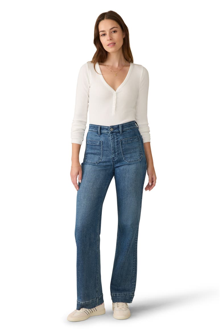 Freestyle Rib Henley, Alternate, color, BRIGHT WHITE