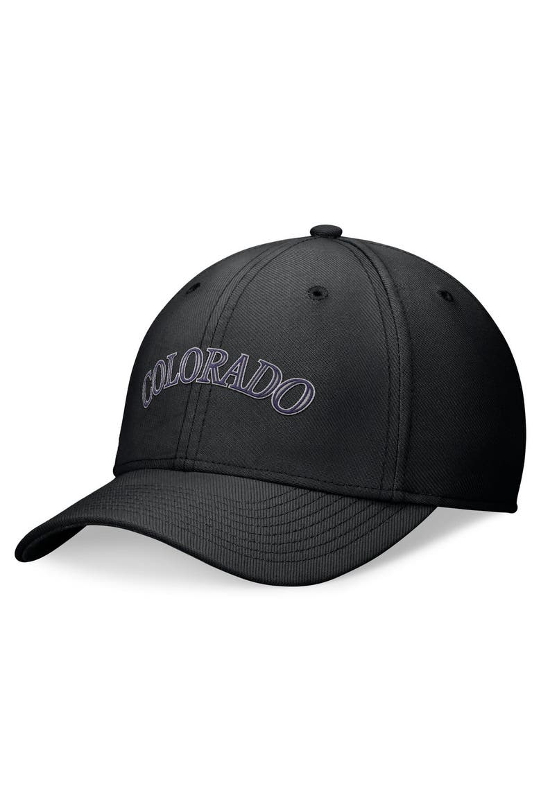 Men's Nike Black Colorado Rockies Evergreen Performance Flex Hat, Alternate, color, Black