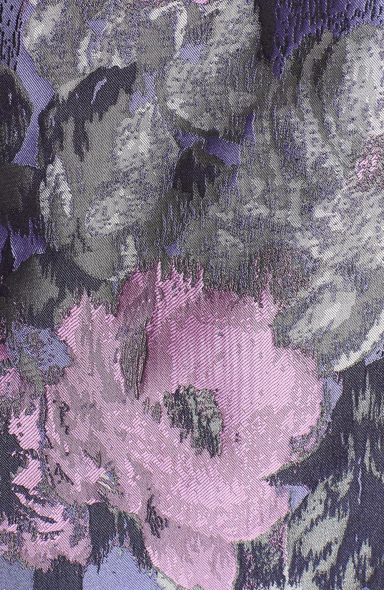 Eliza J Embellished Jacquard Fit & Flare Dress, Alternate, color, 