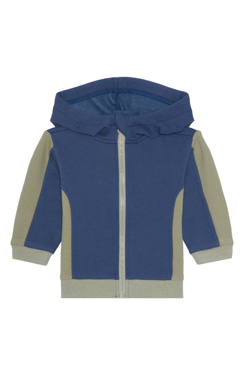 PL Baby by Petit Lem Zip Hoodie, T-Shirt & Joggers Set, Alternate, color, Dusty Green