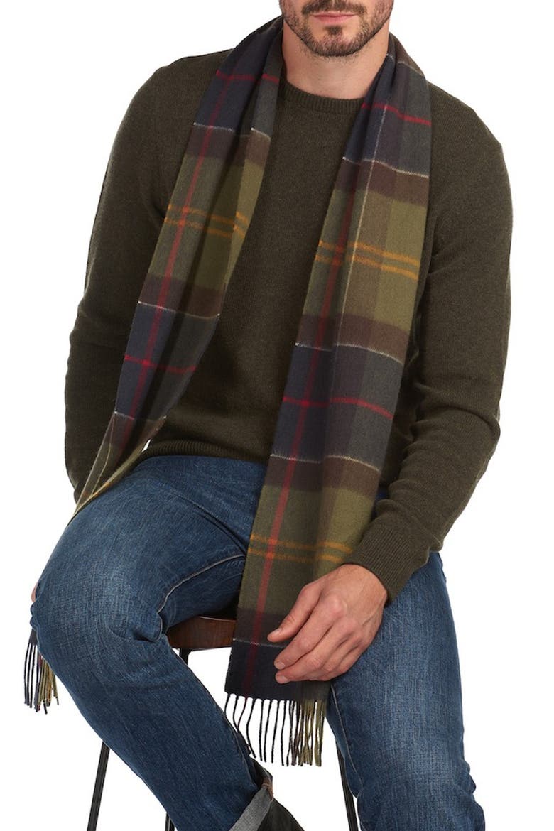 Tartan Cashmere Scarf, Alternate, color, CLASSIC