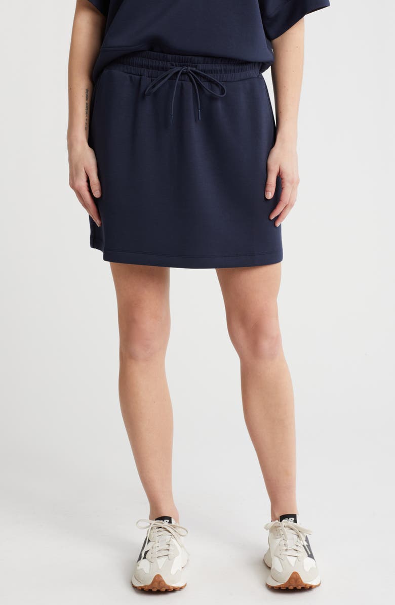 Z by Zella Whisper Knit Pocket Skirt, Main, color, Navy Sapphire