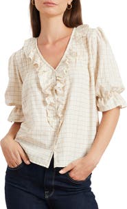 Paneros Clothing Chloe Cotton Ruffle Shirt