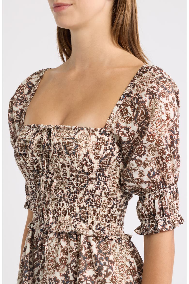 Malene Nap Dress, Alternate, color, PAISLEY FLORAL BLOCK