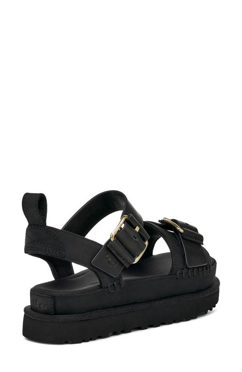 Shop Ugg(r) Goldenstar Villa Platform Sandal In Black