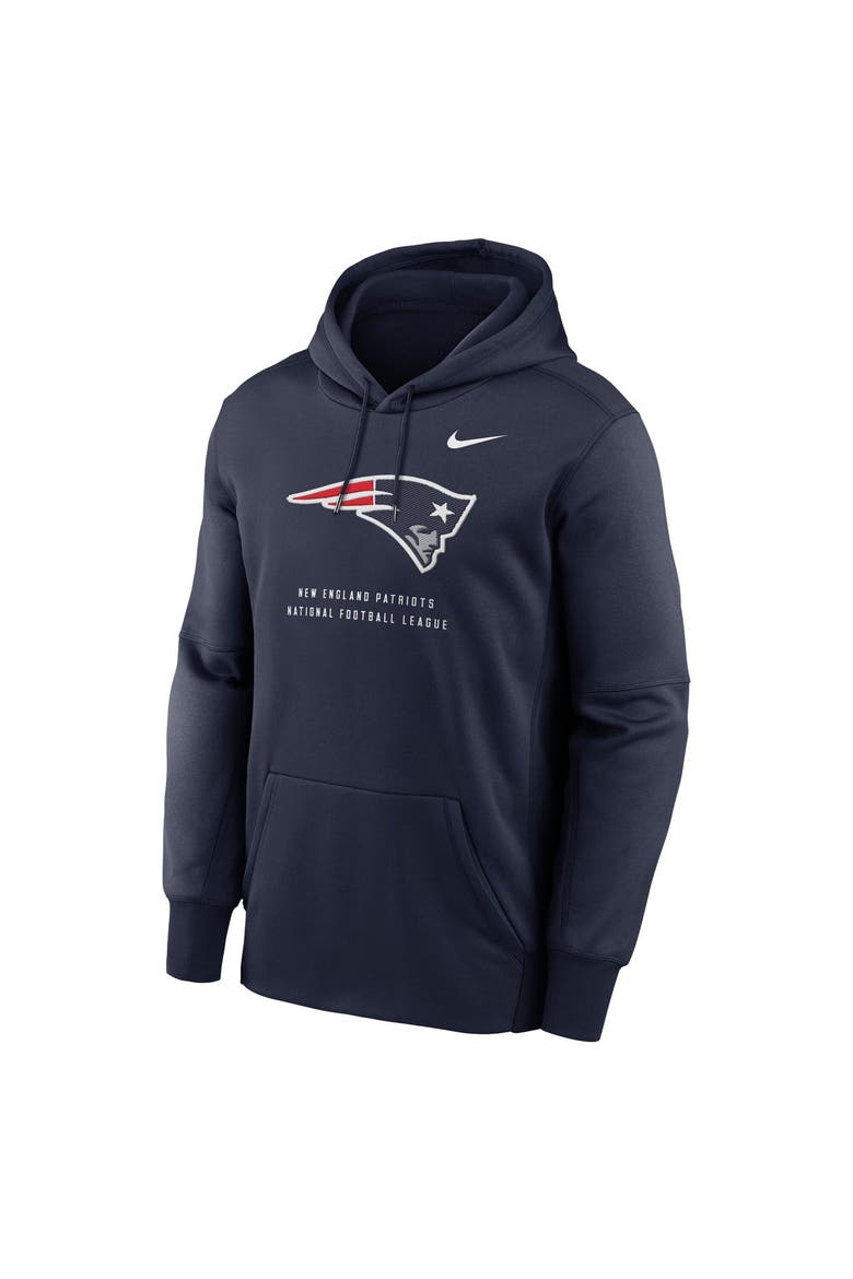 Men's Nike Navy New England Patriots Toss Sweep Therma-FIT Hoodie, Alternate, color, Navy