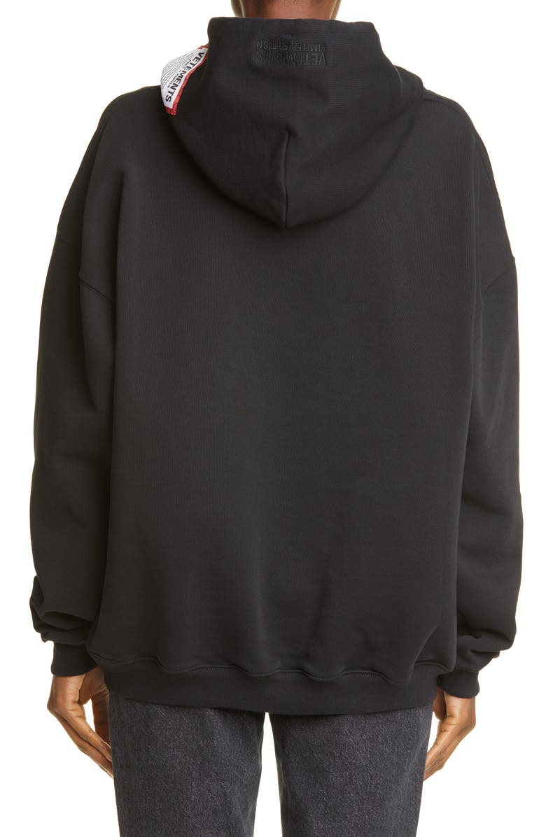 VETEMENTS Logo Patch Hoodie, Alternate, color,