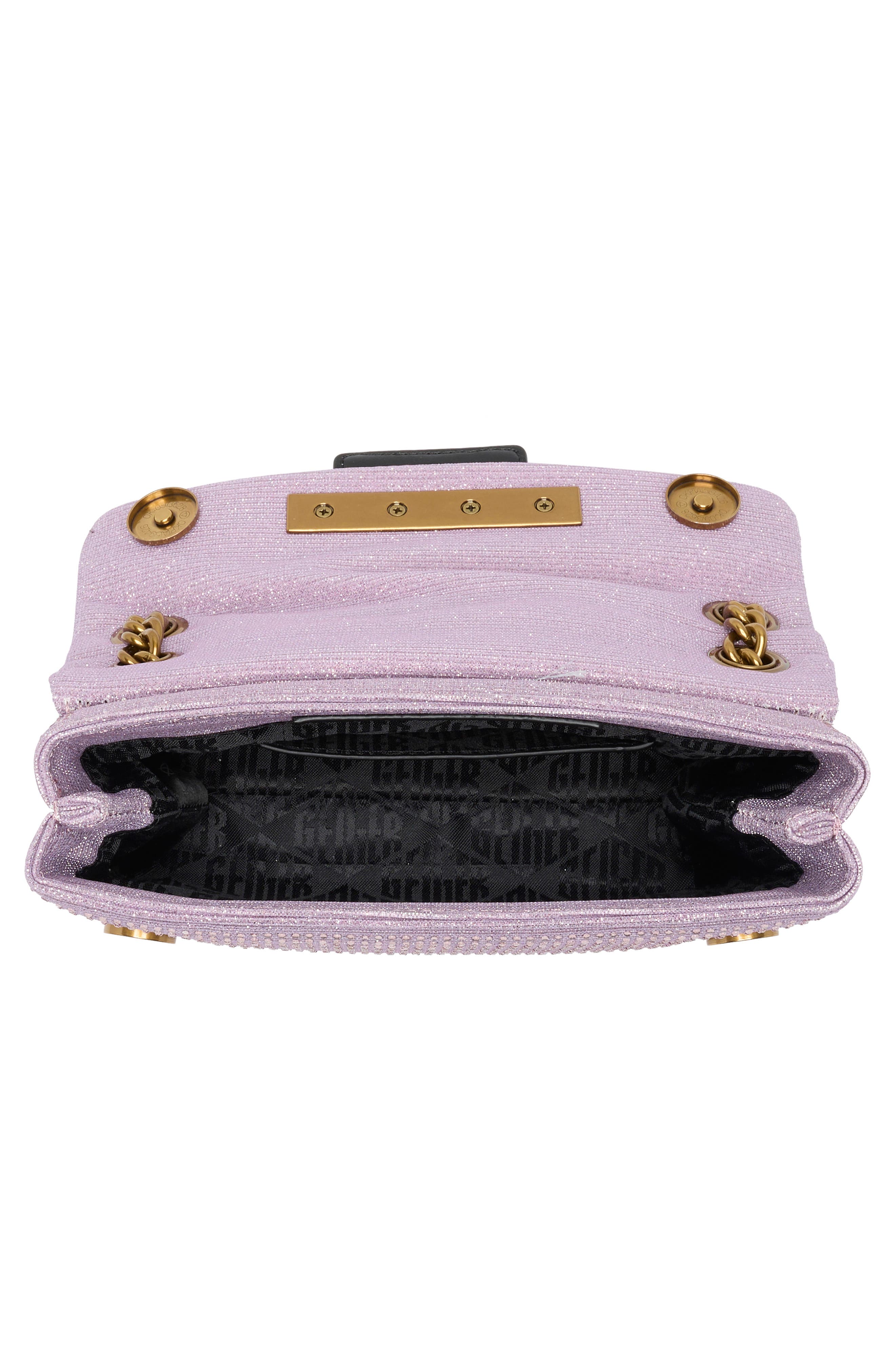 Kurt Geiger London Mini Plate Brixton Rhinestone Crossbody Bag, Alternate, color, 