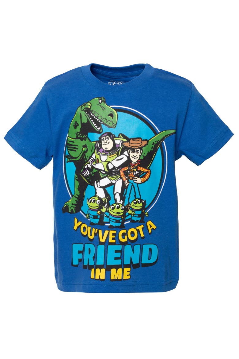Toy Story 3-Pack Short Sleeve T-Shirts, Alternate, color, Buzz Woody Blue Red