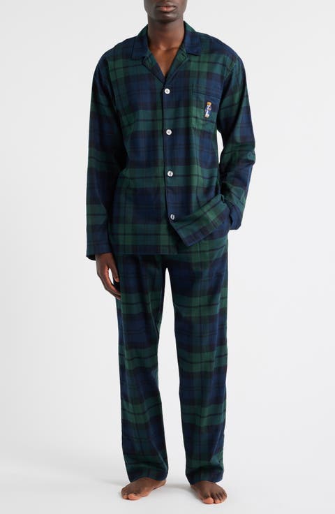 Plaid Cotton Flannel Pajamas