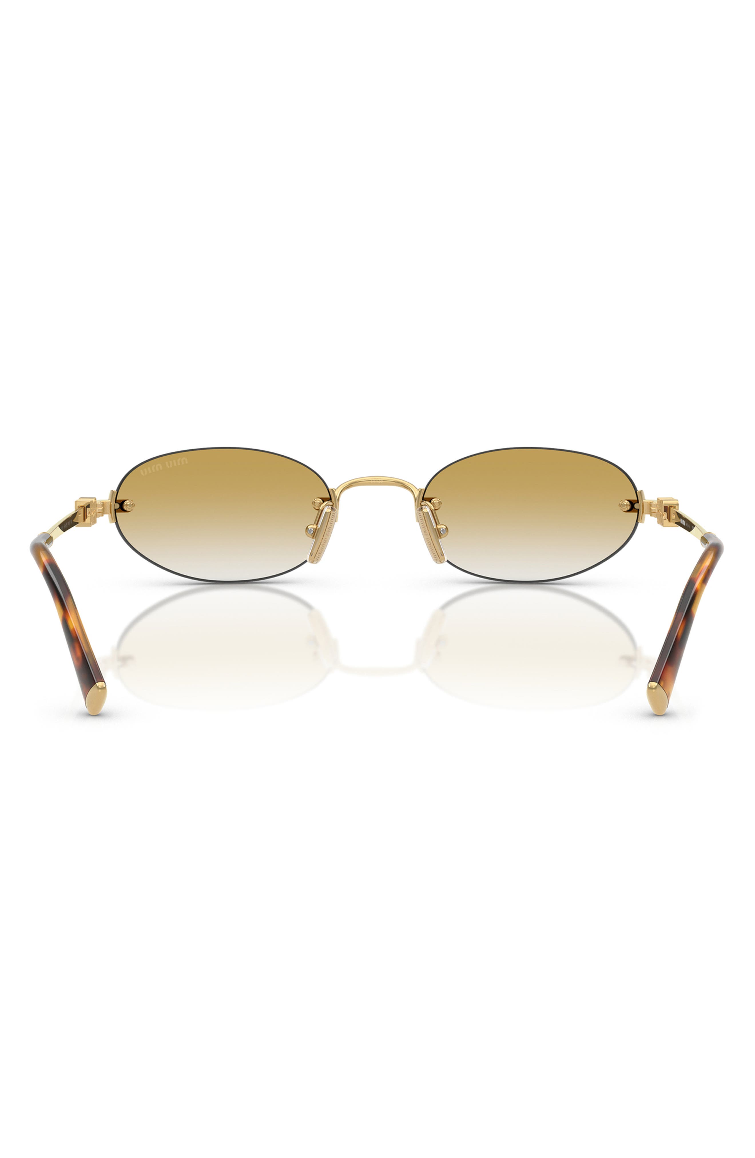 Miu Miu Miu Regarde 51mm Gradient Oval Sunglasses (Women) | Nordstrom