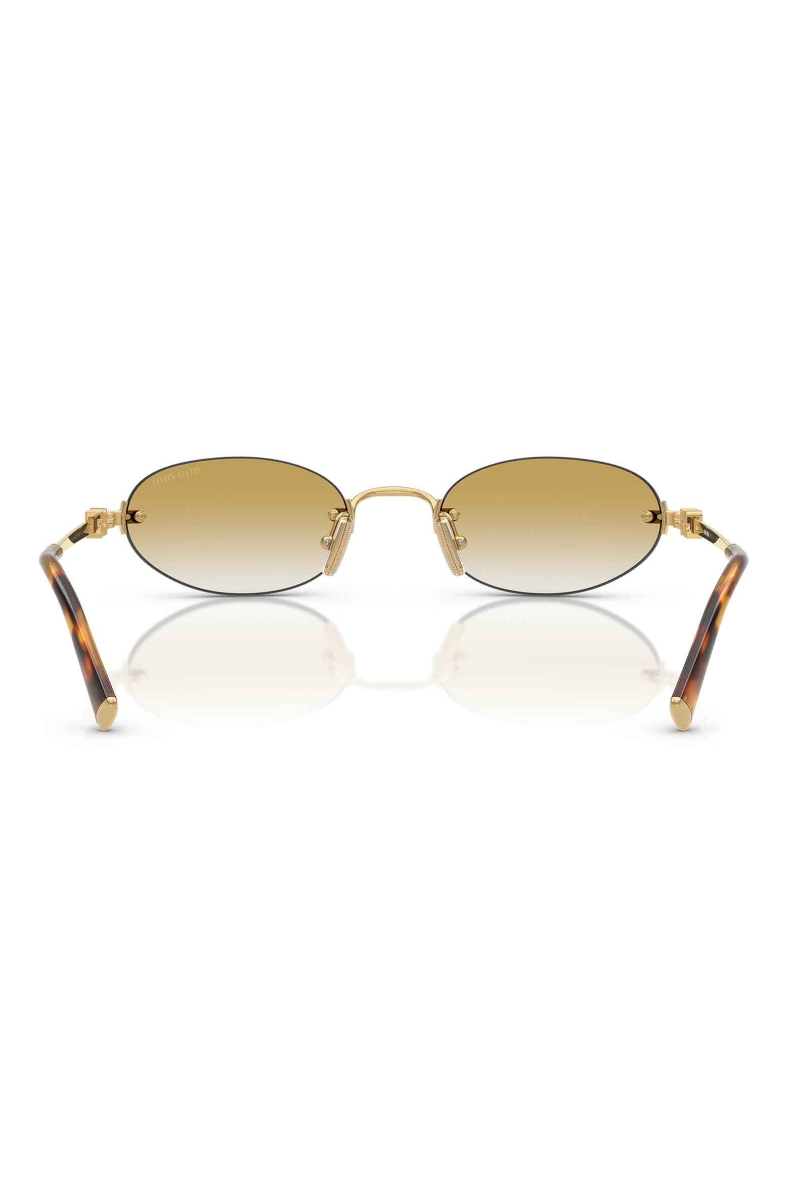 Bornze Gradient Miu Miu Miu Regarde 51mm Gradient Oval Sunglasses (Women) | Nordstrom