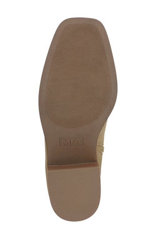 Mia Duston Block Heel Boot In Brown