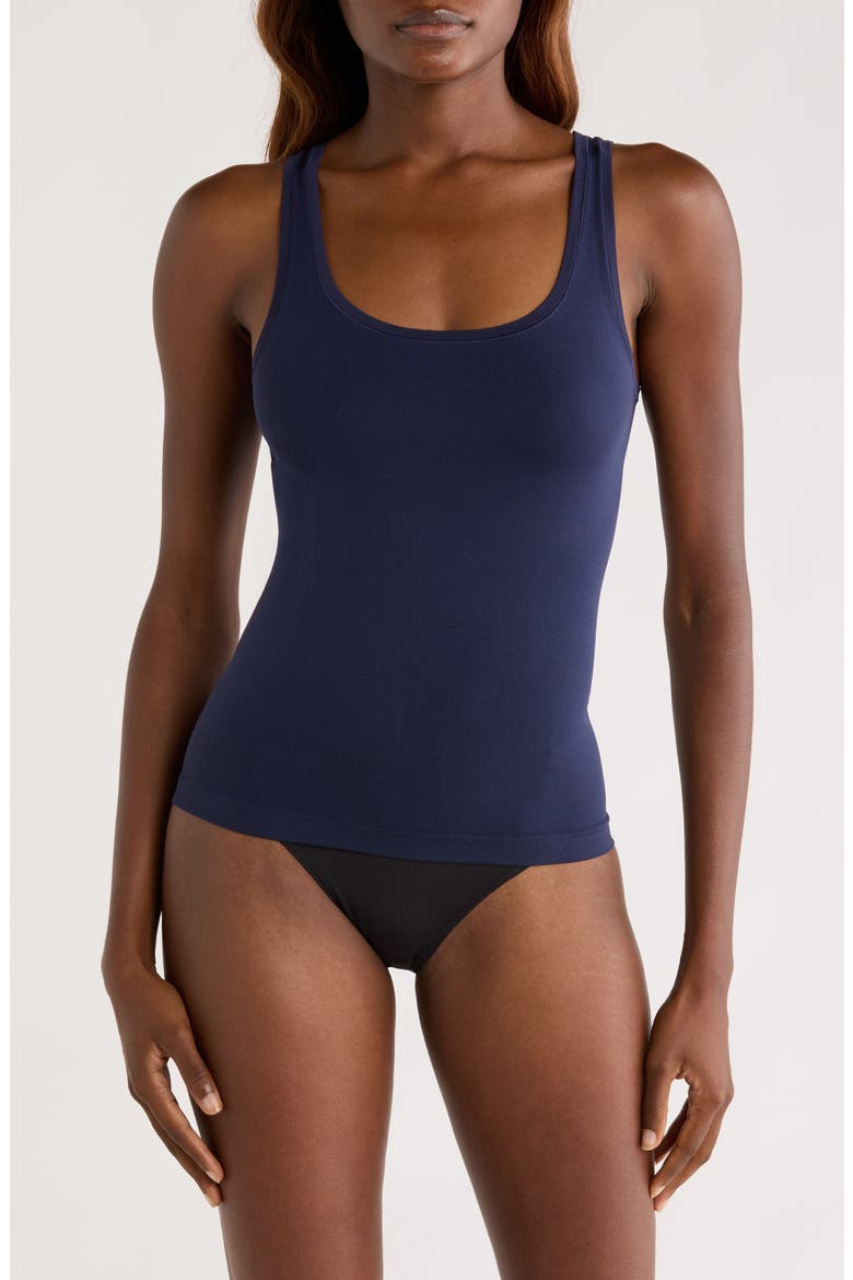 Seamless Layering Tank, Main, color, NAVY PEACOAT