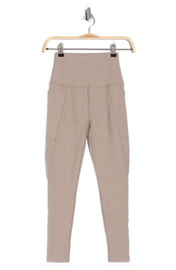 Beyond Yoga Everyday Space Dye High Waist Pocket Leggings In Gray