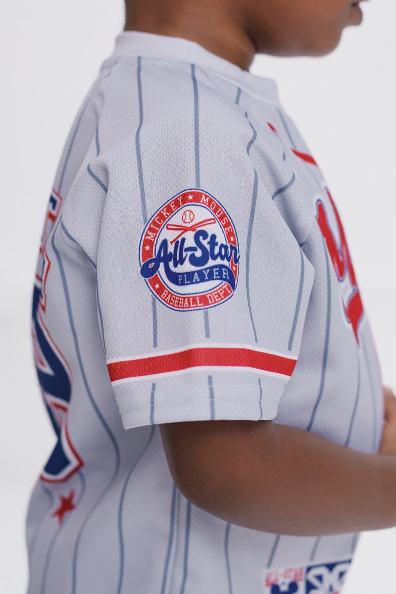 Mickey Mouse 2-Piece Baseball Jersey and Shorts Set, Alternate, color, Mickey Navy White