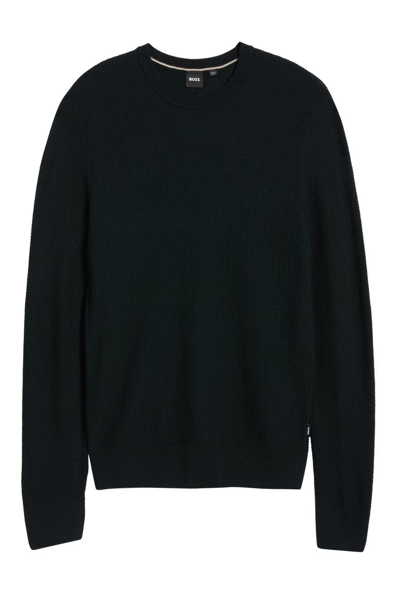 Ludino Crewneck Sweater, Alternate, color, BLACK