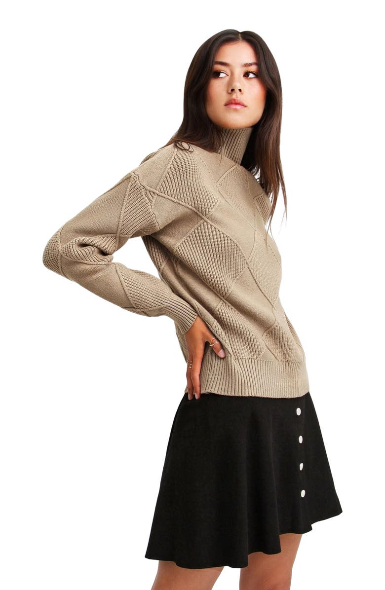 Belle 
Bloom The Academy Turtleneck Jumper, Alternate, color, Oat