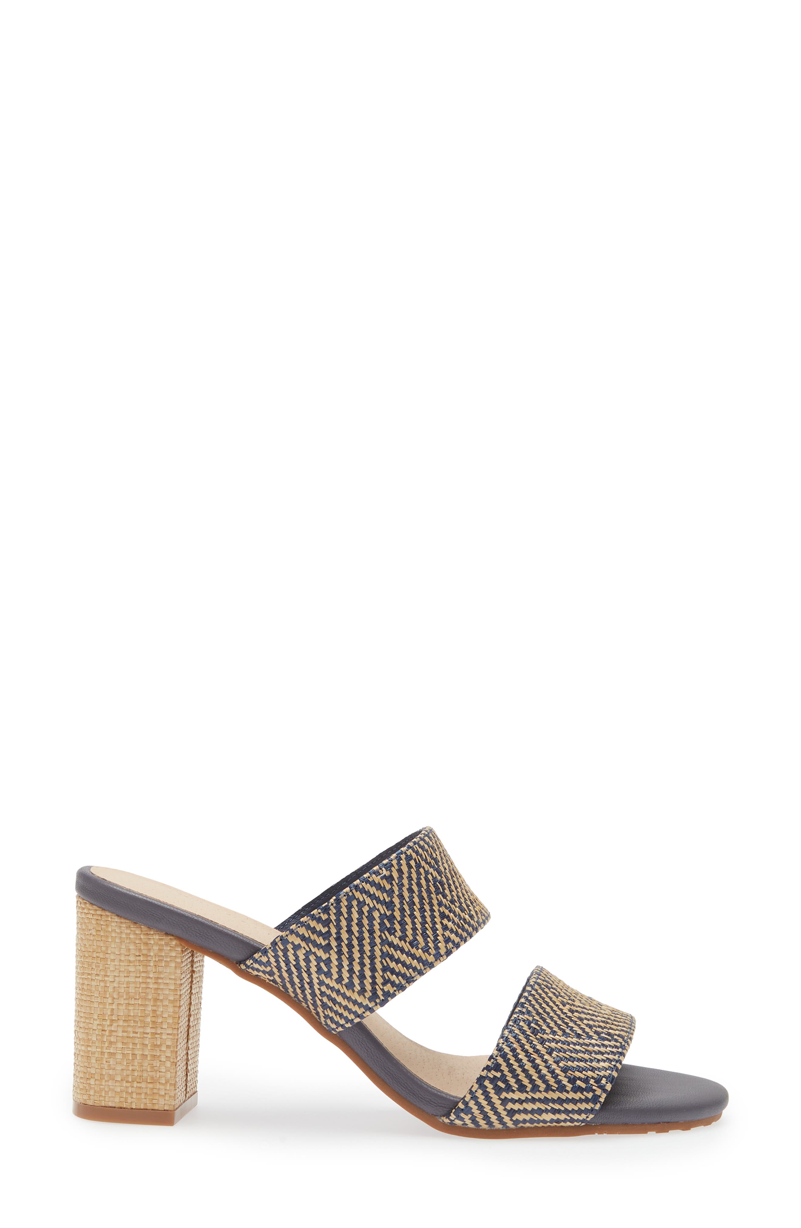 Chocolat Blu Celine Sandal, Alternate, color, Blue Combo Raffia