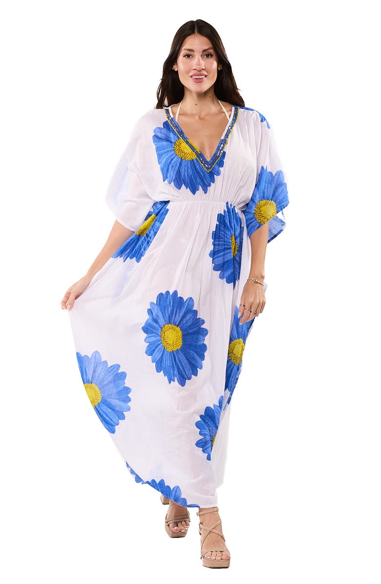 RANEES Longline Cover-Up Caftan, Alternate, color, 