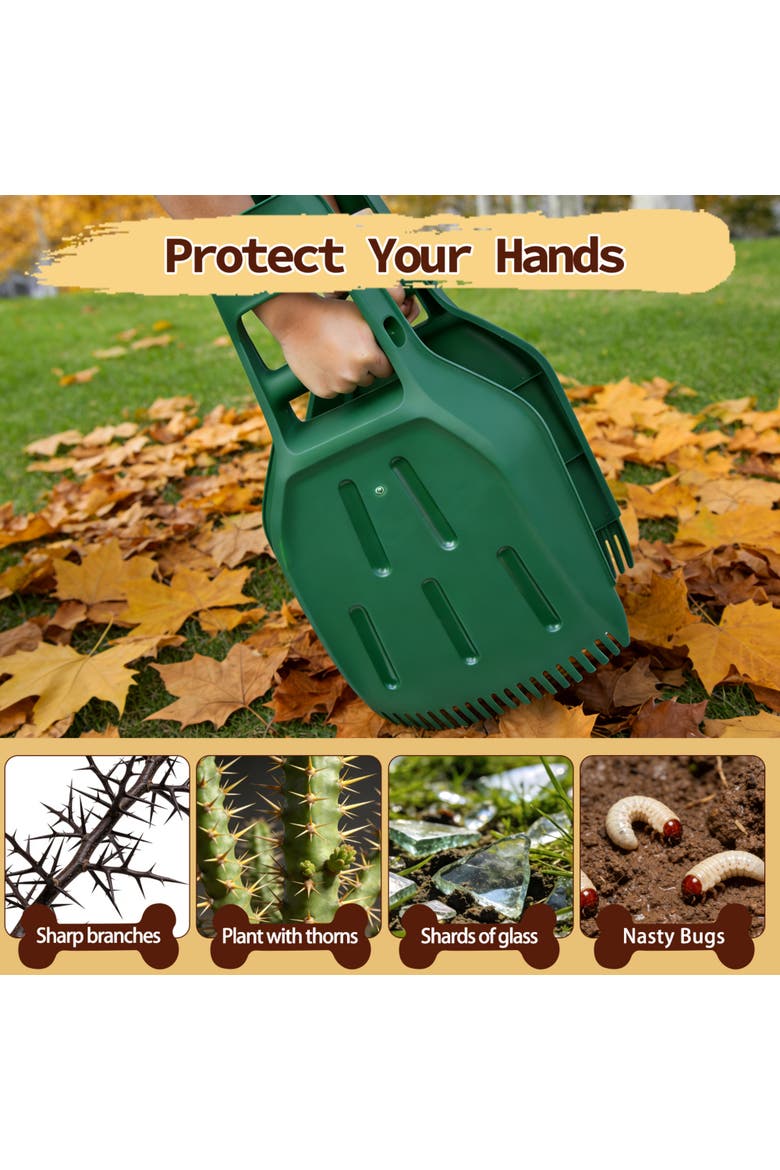 Leaf Scoops, 2 Pack, Alternate, color, Green