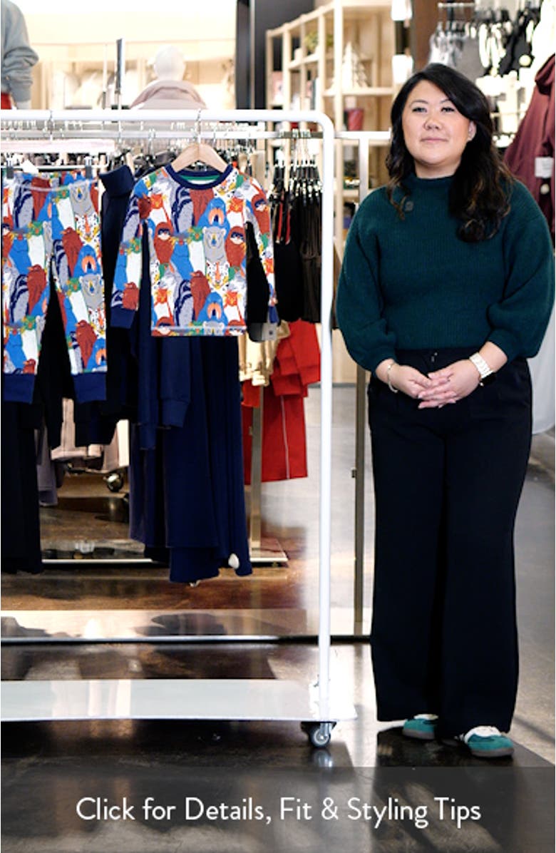 Kids' Print Fitted Two-Piece Cotton Pajamas, sales video thumbnail