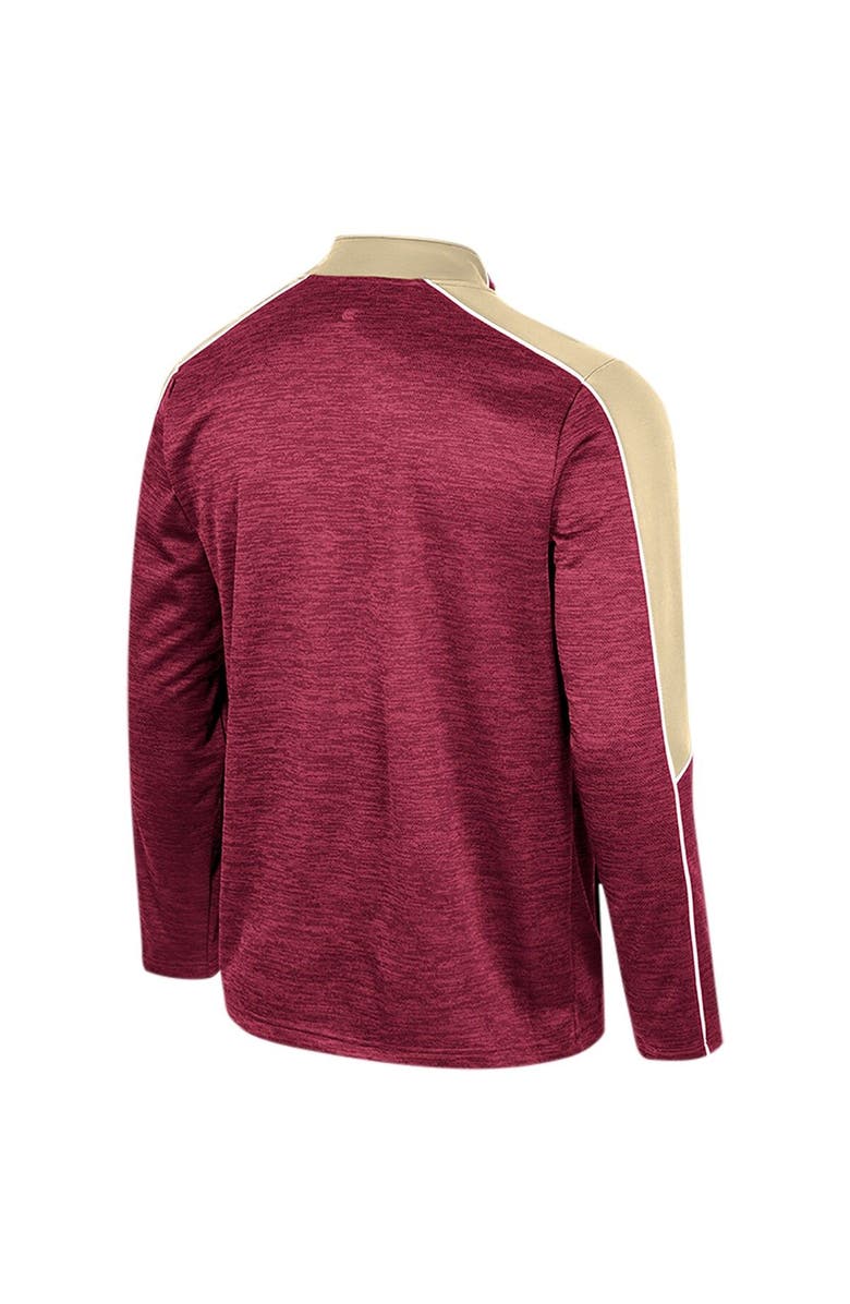 COLOSSEUM Men's Colosseum Garnet Boston College Eagles Marled Half-Zip Jacket, Alternate, color, Garnet