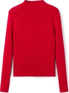 MANGO Fitted Mock Neck Sweater