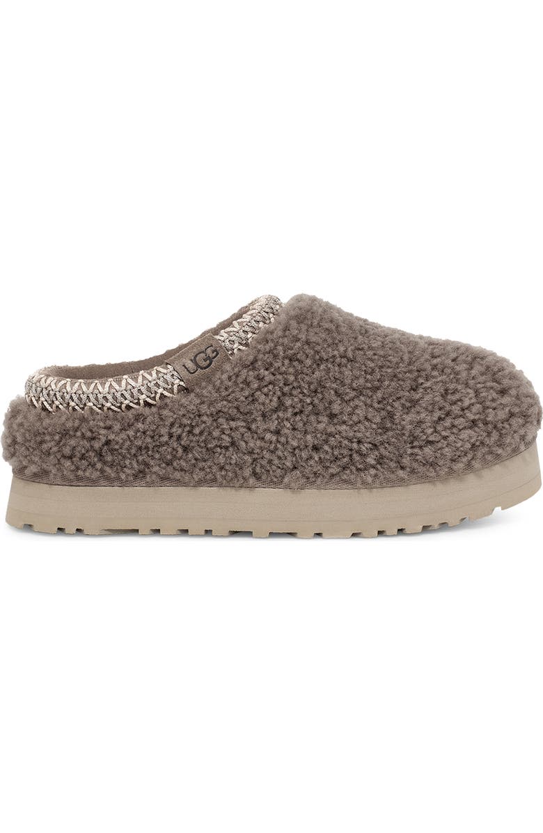 UGG<sup>®</sup> Tazz Maxi Curly Genuine Shearling Slipper, Alternate, color, Smoke Plume