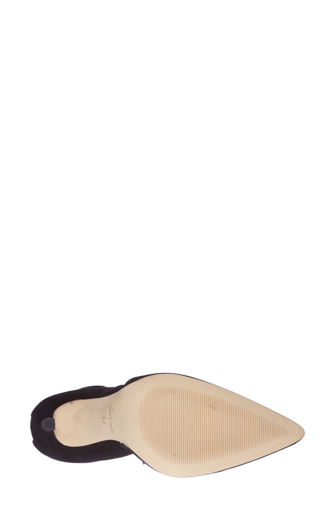 'Gillian' Ghillie Pump, Alternate, color, BLACK