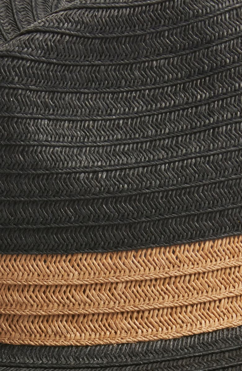 Nordstrom Packable Colorblock Braided Paper Straw Panama Hat, Alternate, color, 