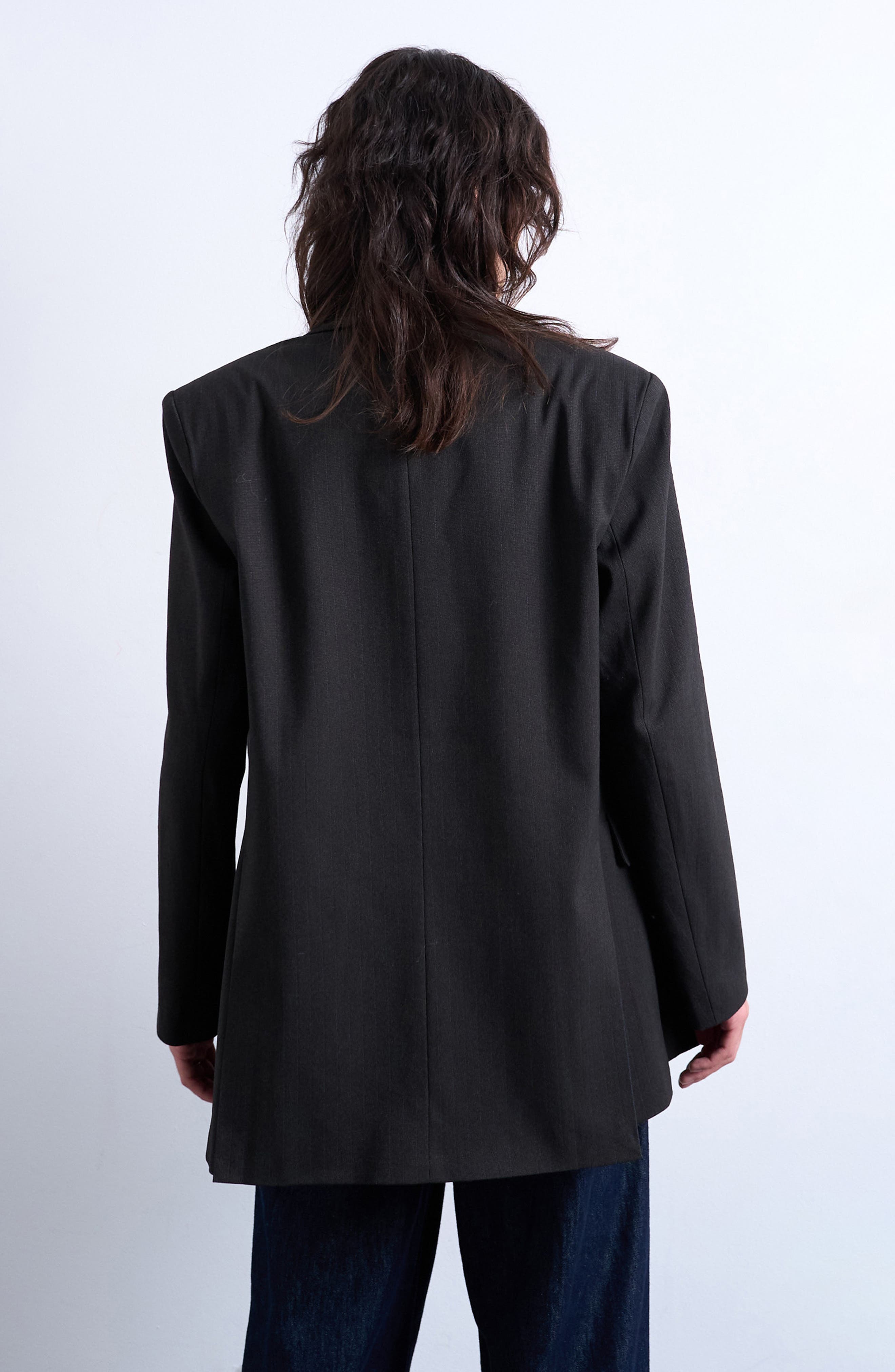 Pinstripe Double Breasted Blazer - image 2