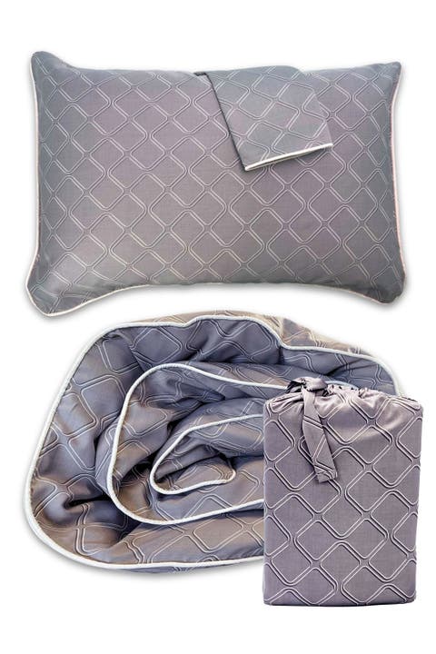 Luxury 100% Viscose Cooling Duvet Cover with Shams, 3pc Set