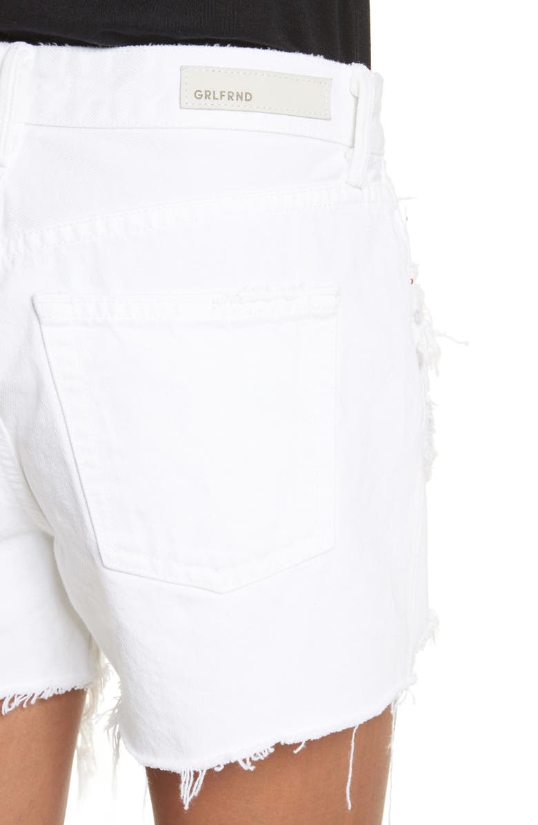 GRLFRND Helena High Waist Denim Shorts, Alternate, color, 
