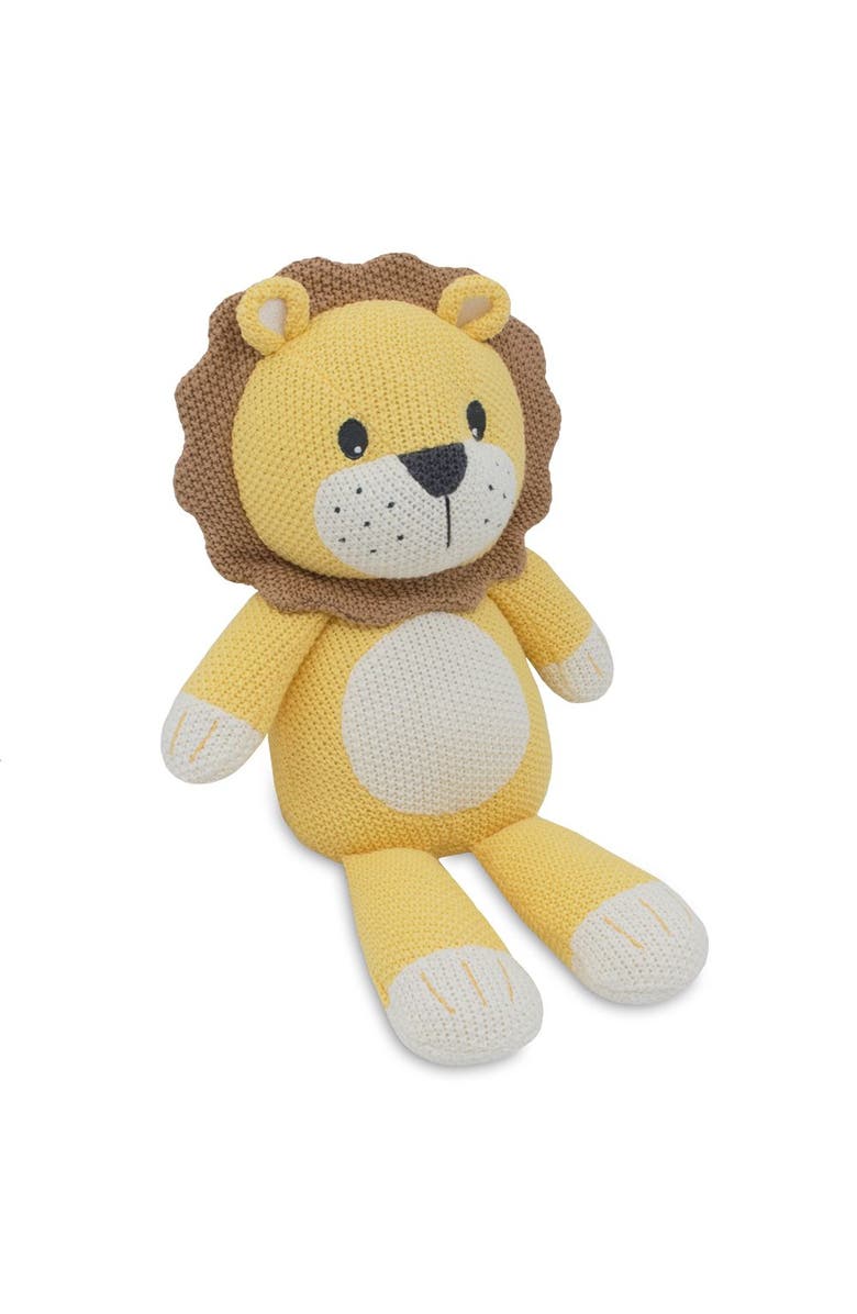Living Textiles Whimsical Knit Toy - Leo Lion, Alternate, color, White