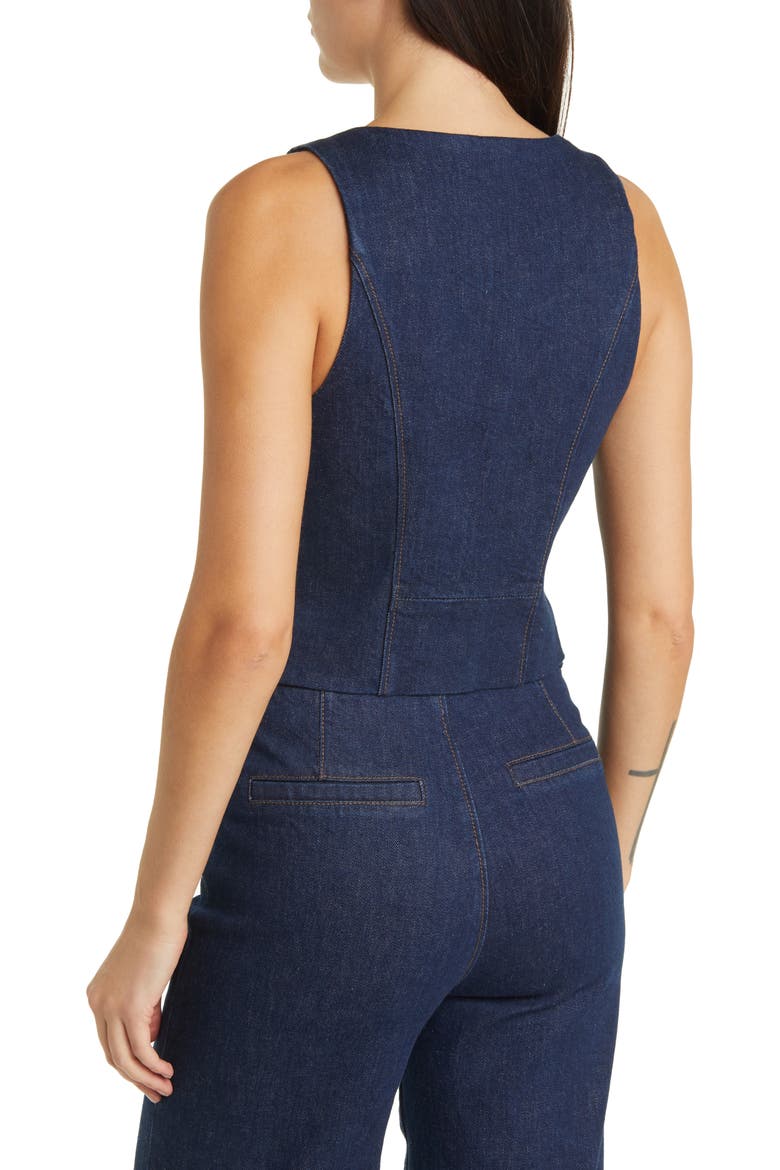 Antonella Denim Vest, Alternate, color, EDINBURGH