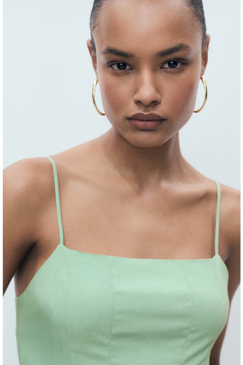 mango green pleated dress Midi (Women) Occasion:event-edit