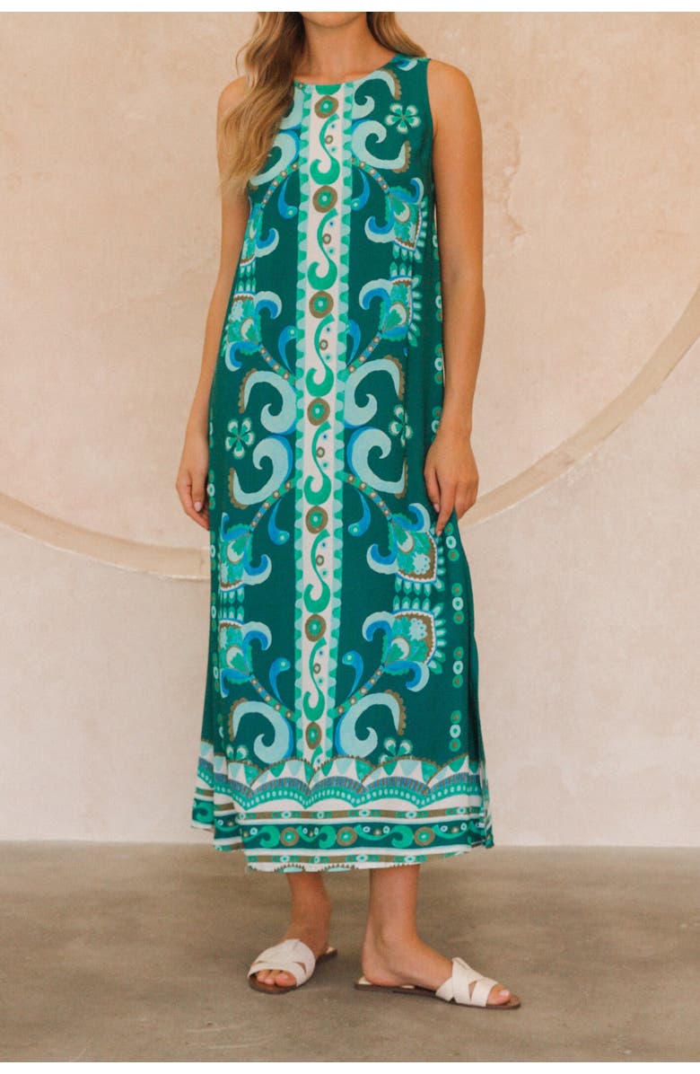 Label of Love Frosted Magic Maxi Dress, Alternate, color, Turquoise