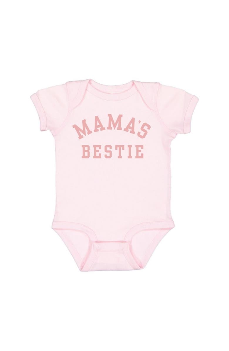 Sweet Wink Mama's Bestie Short Sleeve Bodysuit, Main, color, Pink