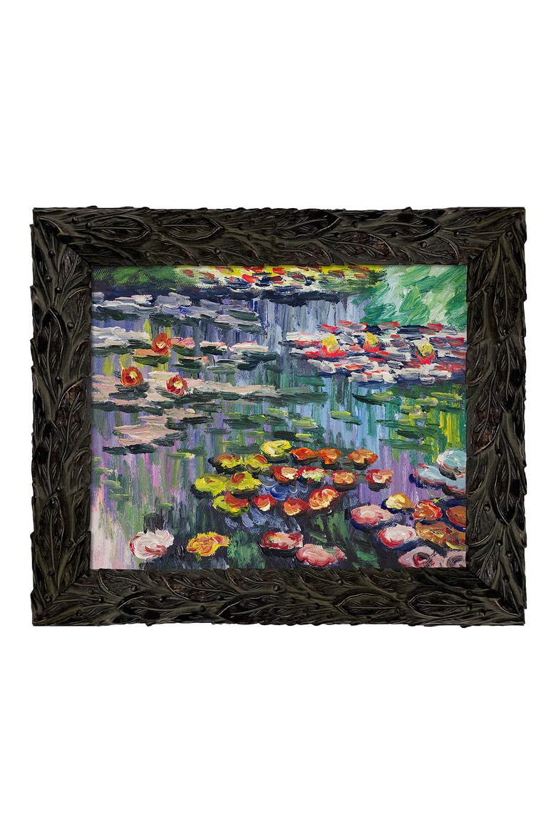 Water Lilies (Pink) by Claude Monet Canvas Wall Art, Main, color, MULTI