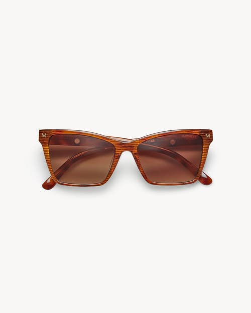 Machete Sally Sunglasses In Dark Tortoise Stripe
