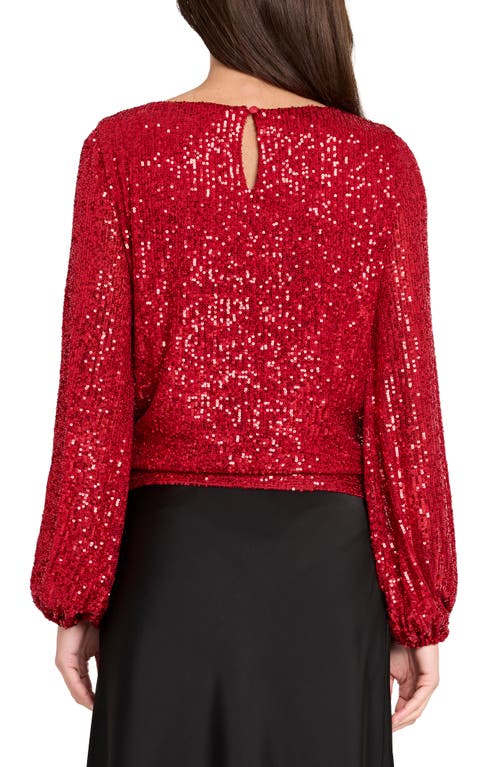 Tahari Asl Sequin Top In Gold