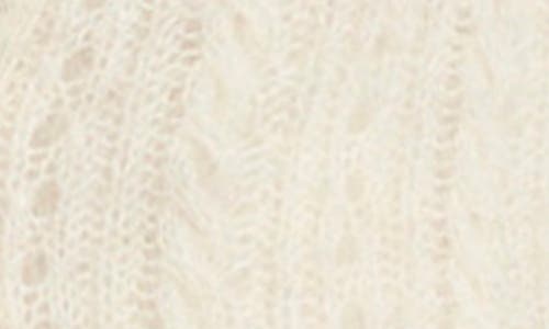 Madewell Pointelle Stitch Alpaca Blend Cardigan In Neutral