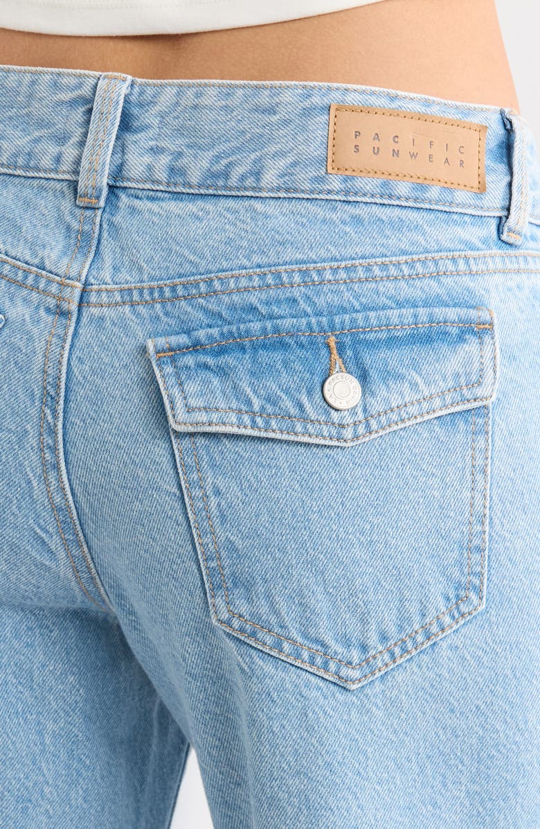 PacSun Zoe Low Rise Girlfriend Jeans, Alternate, color, Medium Indigo