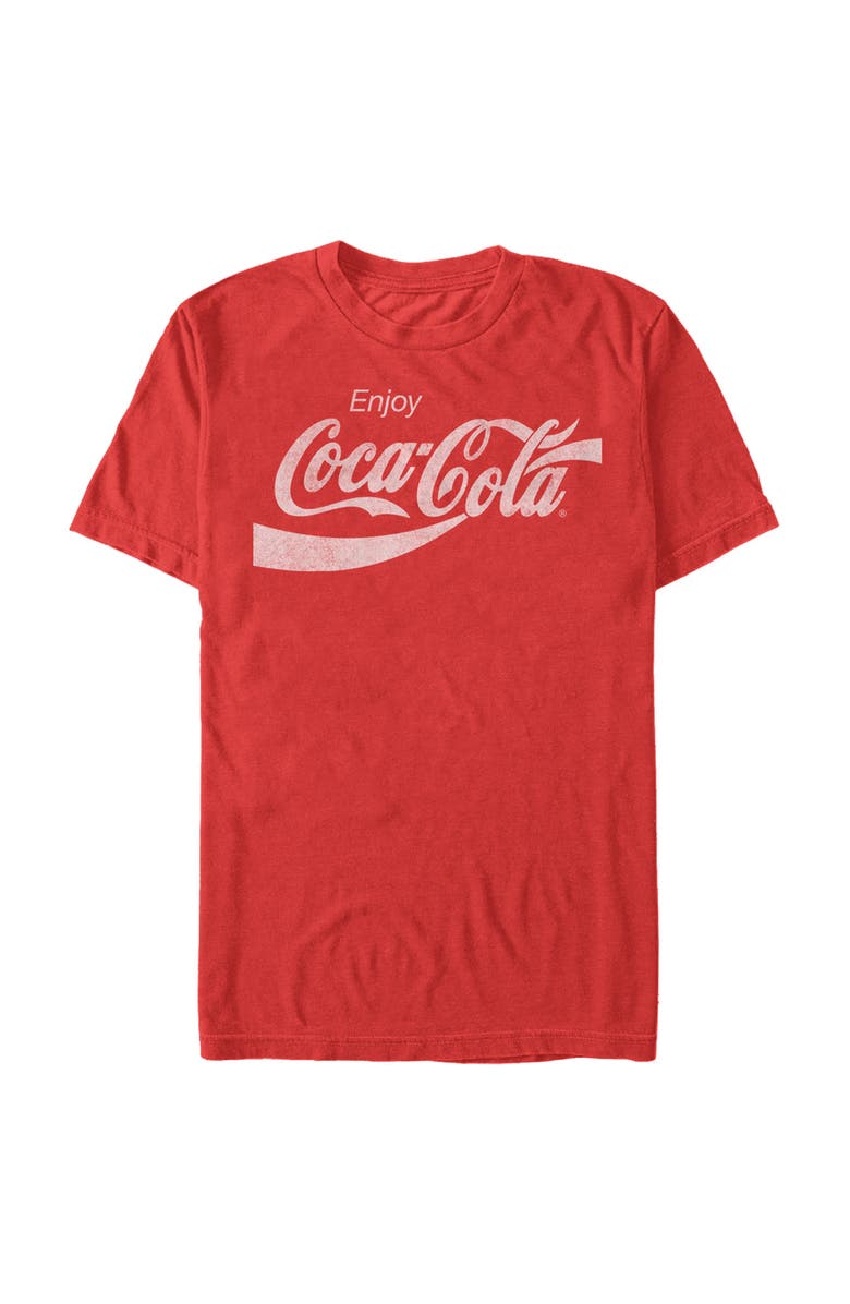 Coca Cola Men's Coca Cola Enjoy Logo Graphic T-Shirt, Main, color, Red