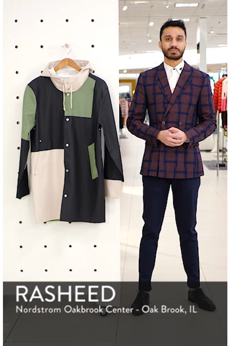Patchwork Waterproof Hooded Raincoat video