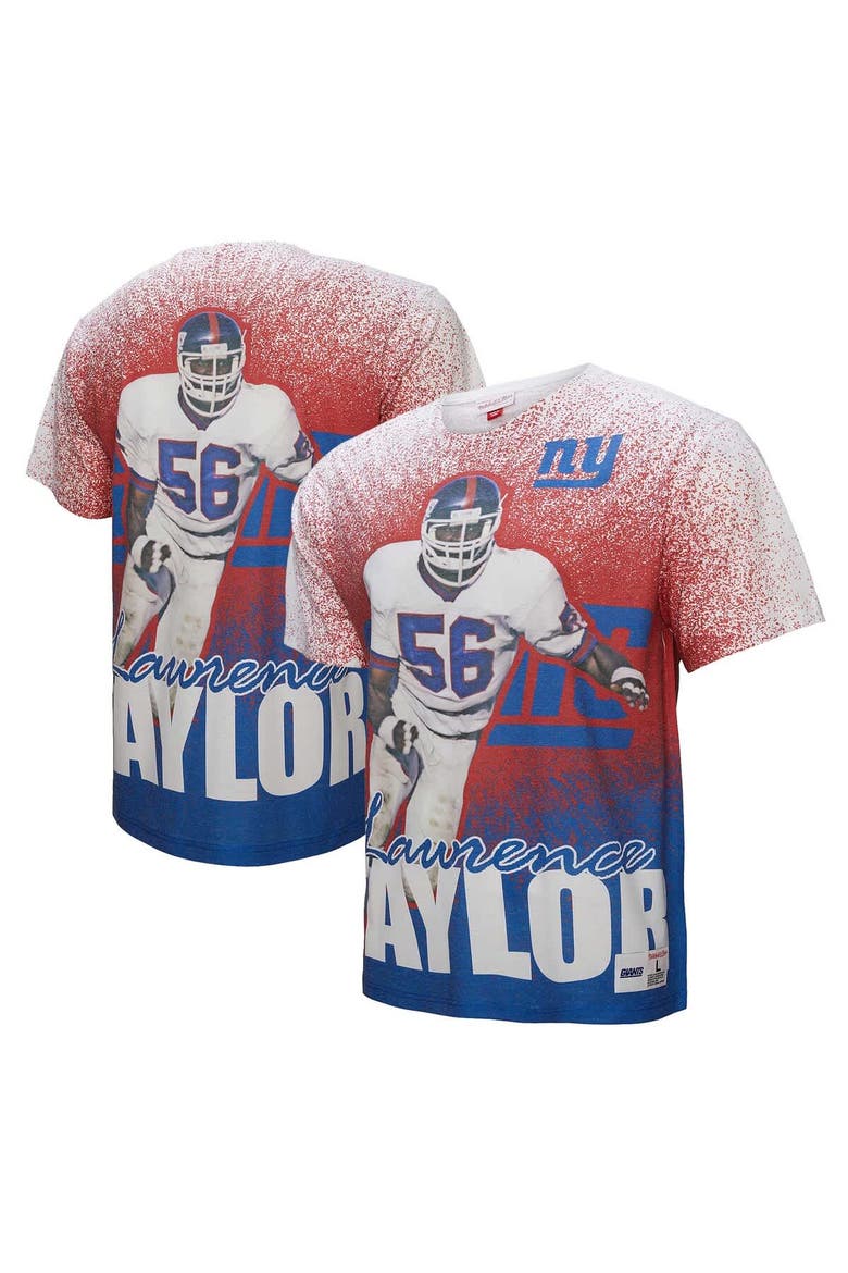 Men's Mitchell & Ness Lawrence Taylor Gray New York Giants Burst Retired Player T-Shirt, Main, color, Gray